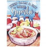 2pk -Flag Keep Calm And Eat More Gumbo 13x18 - (Pack of 2)