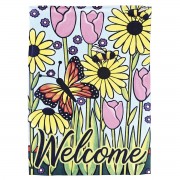 2pk -Flag Butterfly Garden Welcome 13x18 - (Pack of 2) 2pk -Flag Butterfly Garden Welcome 13x18 - (Pack of 2)