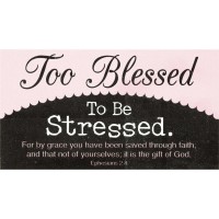 6pk -Magnet Too Blessed Eph. 2:8 - Pack of 6 6pk -Magnet Too Blessed Eph. 2:8 - Pack of 6