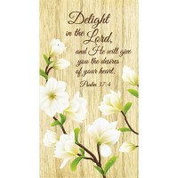 6pk -Magnet Delight In The Lord Ps. 37:4 - Pack of 6