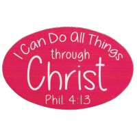 6pk -Magnet I Can Do All Things 5x2.75 - Pack of 6