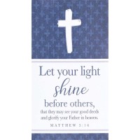 6pk -Magnet Let Your Light Shine 2.75x5 - Pack of 6