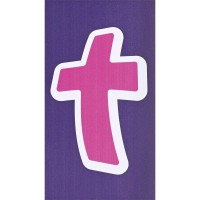 6pk -Magnet Pink Cross 2.75x5 - Pack of 6 6pk -Magnet Pink Cross 2.75x5 - Pack of 6