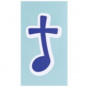6pk -Magnet Blue Music Note 2.75x5 - Pack of 6 6pk -Magnet Blue Music Note 2.75x5 - Pack of 6