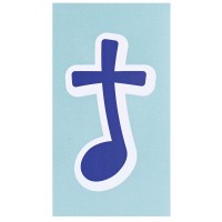 6pk -Magnet Blue Music Note 2.75x5 - Pack of 6 6pk -Magnet Blue Music Note 2.75x5 - Pack of 6