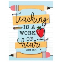 4pk -MAGNET A TEACHING 1COR.16:14 2.75x3.75Pack of 4