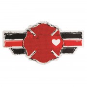 12pk -MAGNET FIREMAN BADGE VINYL 6.5 X 3.5 - Pack of 12