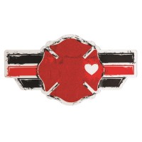 12pk -MAGNET FIREMAN BADGE VINYL 6.5 X 3.5 - Pack of 12