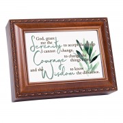 Music Box Serenity Prayer Woodgrain