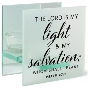 2pk -Tealight Holder Lord Is My Light Ps.27:1 - (Pack of 2)