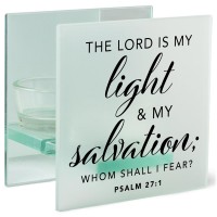 2pk -Tealight Holder Lord Is My Light Ps.27:1 - (Pack of 2) 2pk -Tealight Holder Lord Is My Light Ps.27:1 - (Pack of 2)