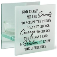 2pk -Tealight Candleholder Serenity Prayer - (Pack of 2)
