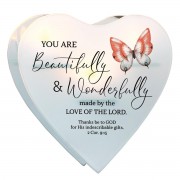 2pk -Glass Wall Tealight You Are Beautifully - (Pack of 2)
