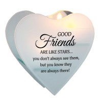 2pk -Glass Wall Tealight Good Friends Are - (Pack of 2) 2pk -Glass Wall Tealight Good Friends Are - (Pack of 2)