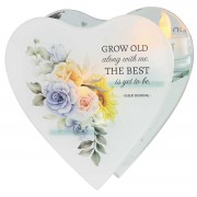 2pk -Glass Wall Tealight Grow Old Along With - (Pack of 2)