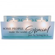 2pk -Tealight Some People Make The World Blue - (Pack of 2) 2pk -Tealight Some People Make The World Blue - (Pack of 2)