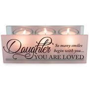 2pk -Tealight Daughter So Many Smiles Blush - (Pack of 2)