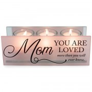 2pk -Tealight Mom You Are Loved Blush - (Pack of 2) 2pk -Tealight Mom You Are Loved Blush - (Pack of 2)