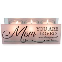 2pk -Tealight Mom You Are Loved Blush - (Pack of 2) 2pk -Tealight Mom You Are Loved Blush - (Pack of 2)