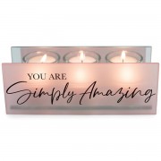 2pk -Tealight You Are Simply Amazing Blush - (Pack of 2) 2pk -Tealight You Are Simply Amazing Blush - (Pack of 2)