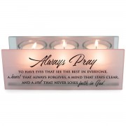 2pk -Tealight Pray Have Eyes That See Blush - (Pack of 2) 2pk -Tealight Pray Have Eyes That See Blush - (Pack of 2)