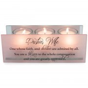 2pk -Tealight Pastor Wife One Who Faith Blush - (Pack of 2) 2pk -Tealight Pastor Wife One Who Faith Blush - (Pack of 2)