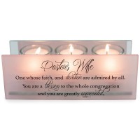 2pk -Tealight Pastor Wife One Who Faith Blush - (Pack of 2) 2pk -Tealight Pastor Wife One Who Faith Blush - (Pack of 2)