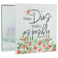 2pk -Tealight Para Dios Todo Es Posible - (Pack of 2) 2pk -Tealight Para Dios Todo Es Posible - (Pack of 2)