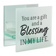 2pk -Tealight Square You Are A Gift And A - (Pack of 2) 2pk -Tealight Square You Are A Gift And A - (Pack of 2)
