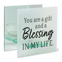 2pk -Tealight Square You Are A Gift And A - (Pack of 2)