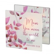 2pk -Tealight Mom You Mean The World To Me - (Pack of 2) 2pk -Tealight Mom You Mean The World To Me - (Pack of 2)
