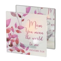 2pk -Tealight Mom You Mean The World To Me - (Pack of 2)