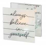 2pk -Tealight Always Believe In Yourself - (Pack of 2) 2pk -Tealight Always Believe In Yourself - (Pack of 2)
