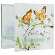 2pk -Tealight Birds I Love Us - (Pack of 2)