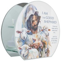2pk -Tealight I Am The Good Shepherd - (Pack of 2)