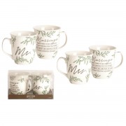 2pk -MUG MR & MRS MARRIAGE TAKES THREE 16 OZ - (Pack of 2)