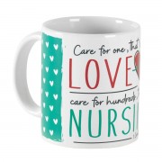 2pk -Mug Nurse Care For One Ceramic 11 oz - (Pack of 2)