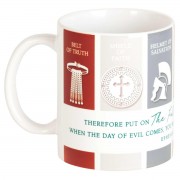 2pk -Mug Ceramic Full Armor Of God 11oz - (Pack of 2)