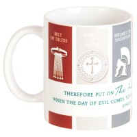 2pk -Mug Ceramic Full Armor Of God 11oz - (Pack of 2)