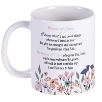 2pk -Mug Ceramic Woman Of God 11 oz - (Pack of 2) 2pk -Mug Ceramic Woman Of God 11 oz - (Pack of 2)