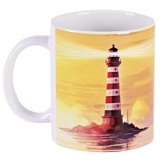 2pk -Mug Ceramic Lighthouse John 12:46 11oz - (Pack of 2)