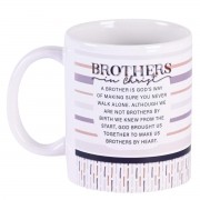2pk -Mug Ceramic Brothers In Christ 11oz - (Pack of 2)