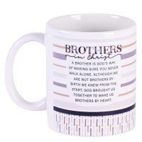 2pk -Mug Ceramic Brothers In Christ 11oz - (Pack of 2) 2pk -Mug Ceramic Brothers In Christ 11oz - (Pack of 2)