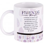 2pk -Mug Ceramic Friends In Christ 11oz - (Pack of 2)