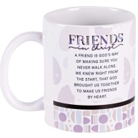 2pk -Mug Ceramic Friends In Christ 11oz - (Pack of 2)
