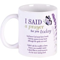 2pk -Mug Ceramic Lavender I Said Prayer 11oz - (Pack of 2) 2pk -Mug Ceramic Lavender I Said Prayer 11oz - (Pack of 2)