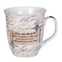 YOU ARE BRAVER STRONGER SMARTER MUG YOU ARE BRAVER STRONGER SMARTER MUG