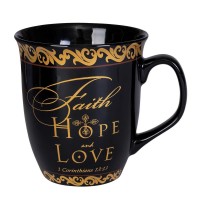 Faith Hope Love Ceramice 16Oz Mug
