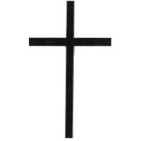 BLACK METAL WALL CROSS 10"H BLACK METAL WALL CROSS 10"H