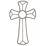 Metal Wall Cross Black 16in Metal Wall Cross Black 16in